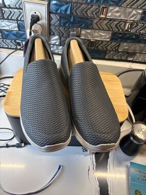 Skechers Slip-On Mesh Sneakers in Gray